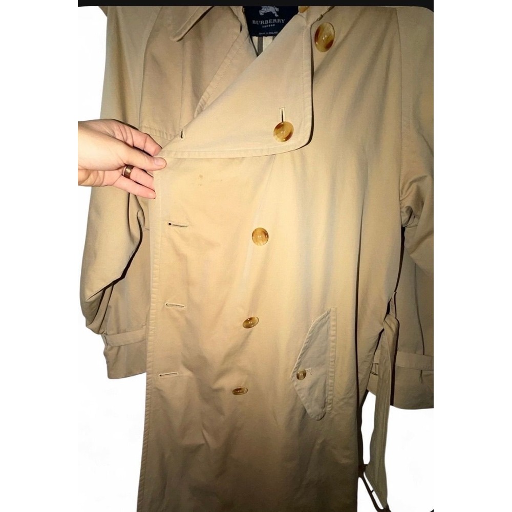 Burberry London Trench Coat Made in England 52 Long - Picture 9 of 12